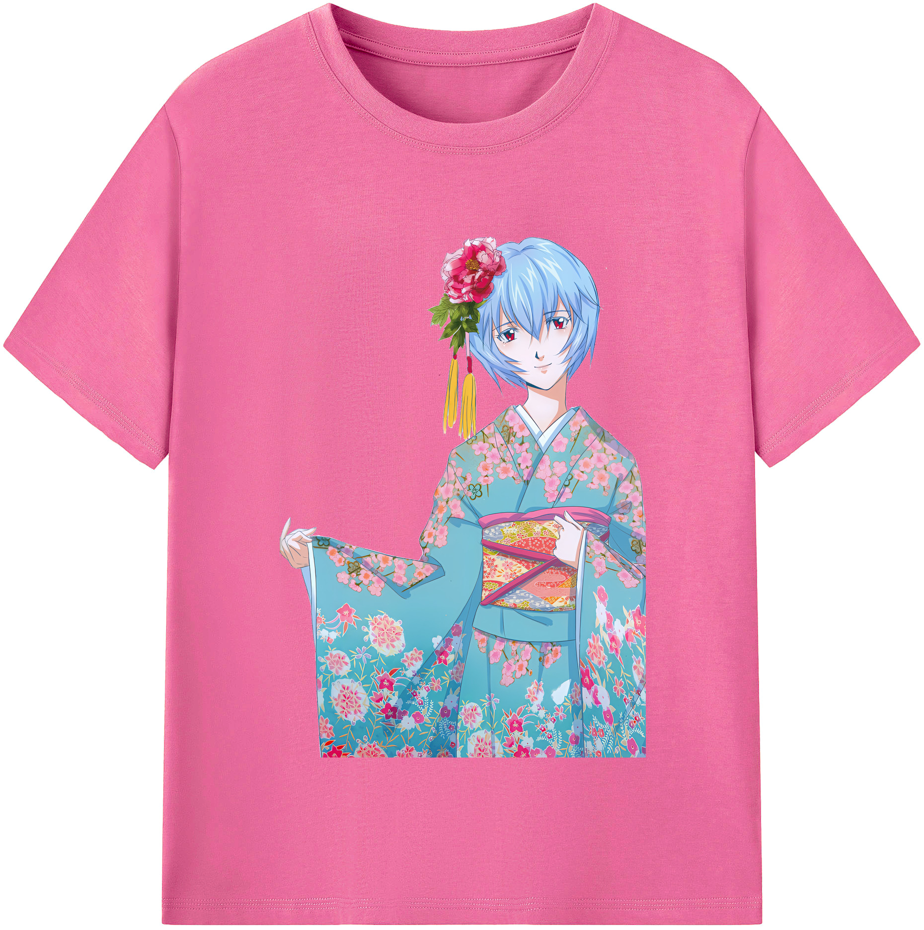 （画像用） EVA 新世紀エヴァンゲリオン レディースカジュアルプリントTシャツ（綿100％）